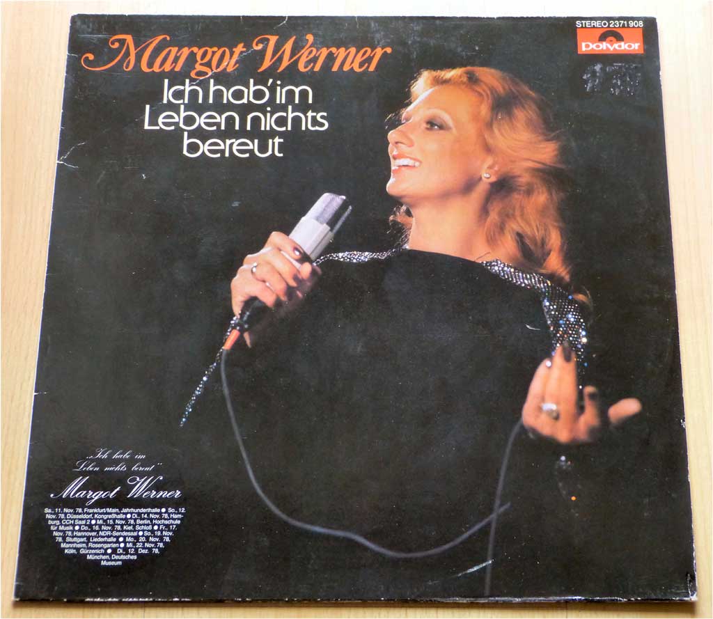 Altstimme Margot Werner Schallplatte